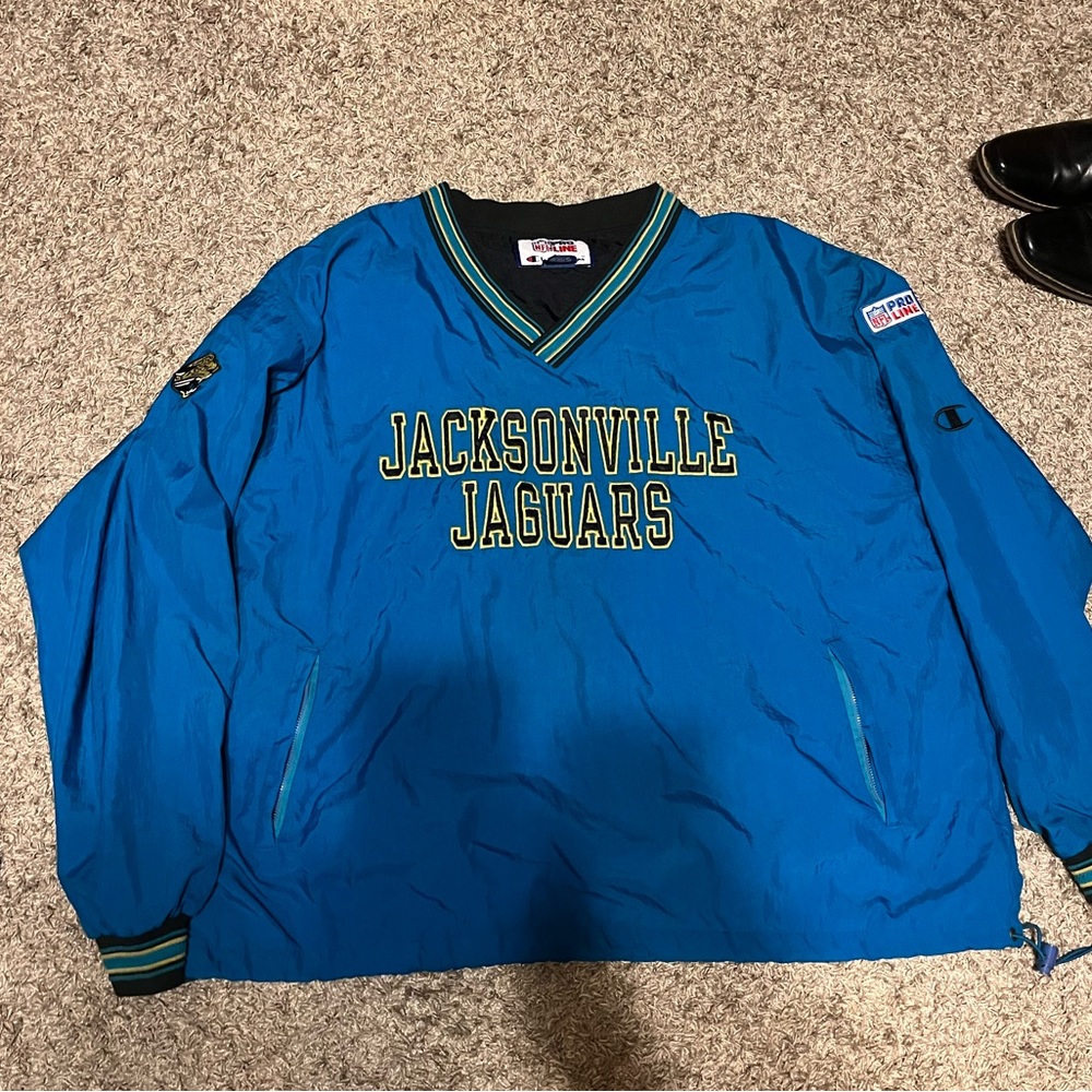 Jacksonville Jaguars crewneck windbreaker